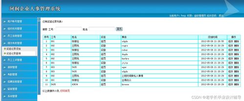 JavaWeb基于JSP的珂潤企業(yè)人事管理系統(tǒng)開發(fā) 課程設計、大作業(yè)與畢業(yè)設計源碼實踐